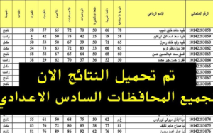 “تم الرفع” رابط نتائج السادس الابتدائي 2024 عقيل وساف بغداد والرصافة والبصرة بالرقم الامتحاني عبر mlazemna.com